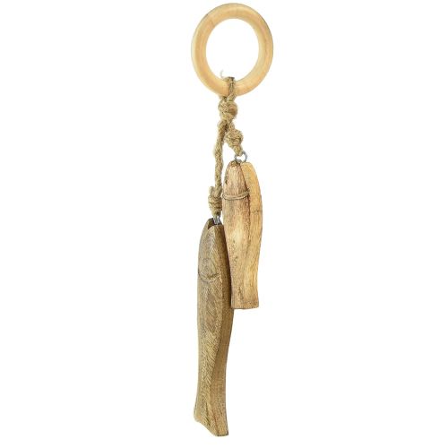 Product Fish made of mango wood wooden fish for hanging natural 10/15cm