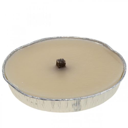 Floristik24 Flame bowl outdoor candle in aluminum bowl cream Ø17cm