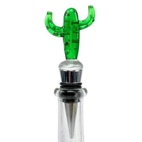 Floristik24 Bottle stopper with figures made of glass 11-12cm 3pcs