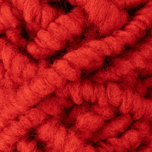 Product Fluffy Mirabell wool cord with jute, red, 25m