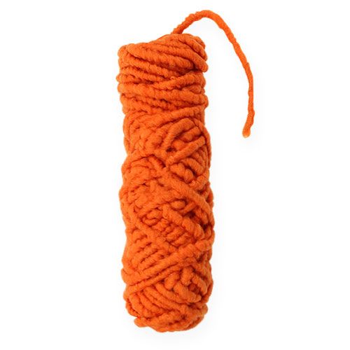 Felt cord fleece Mirabell 25m orange