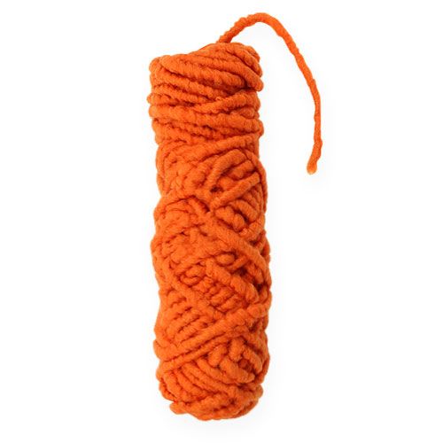 Floristik24 Felt Cord Flausch Mirabell 25m Orange