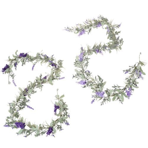 Lilac Garland Artificial Spring Decoration for Special Occasions and Seasonal Design 145cm 2pcs