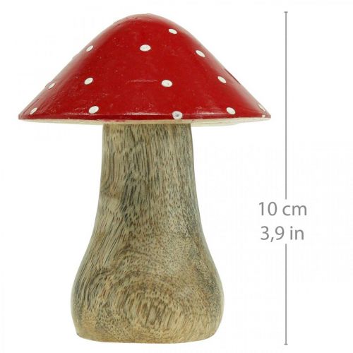 Floristik24 Fly agaric deco wooden mushroom autumn decoration wood 10×8cm