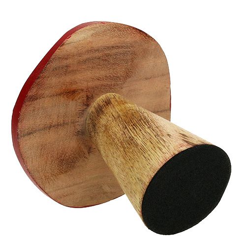 Floristik24 Fly agaric wood mushroom mix 9cm -10.5cm red, natural 8pcs