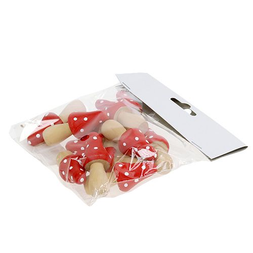Floristik24 Toadstool made of wood 6cm 12pcs