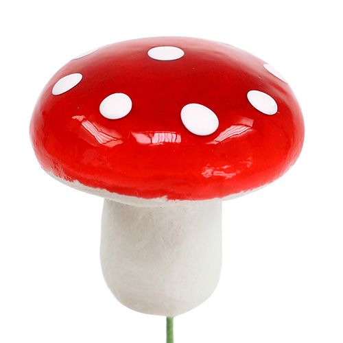 Product Toadstools on a wire 3.5cm 100pcs