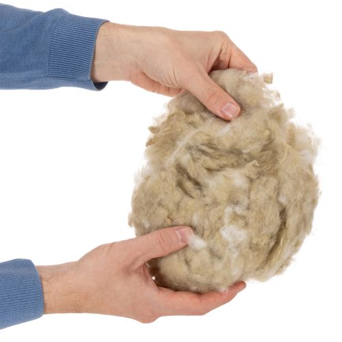 Natural beige sheep's wool, loose, for crafting and decorating, 250g | Floristik24.ie