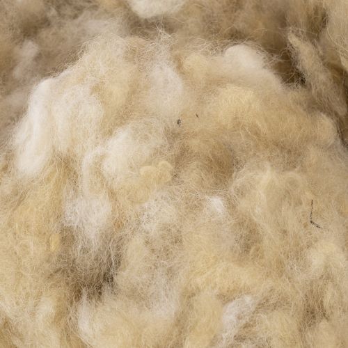 Natural beige sheep's wool, loose, for crafting and decorating, 250g | Floristik24.ie