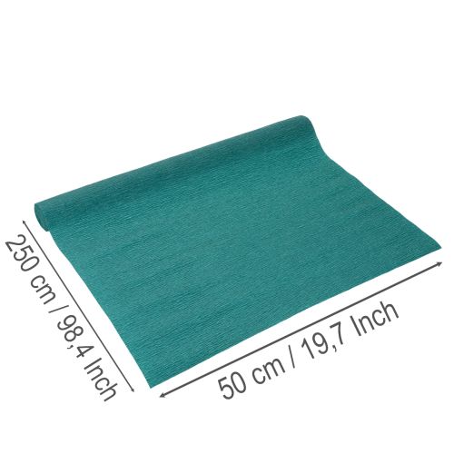 Florist crepe paper, blue, roll 50x250cm | Floristik24.ie