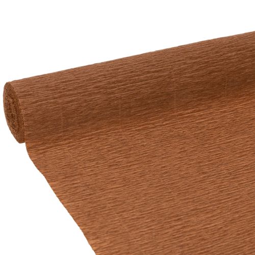Florist crepe paper, brown, 50cm wide craft roll buy online | Floristik24.ie