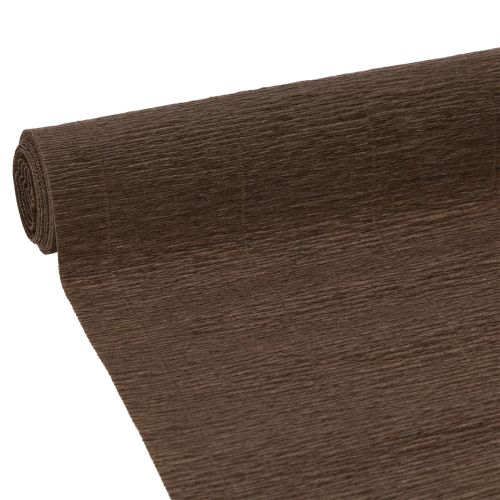 Florist crepe paper, brown roll, 50x250cm, decoration