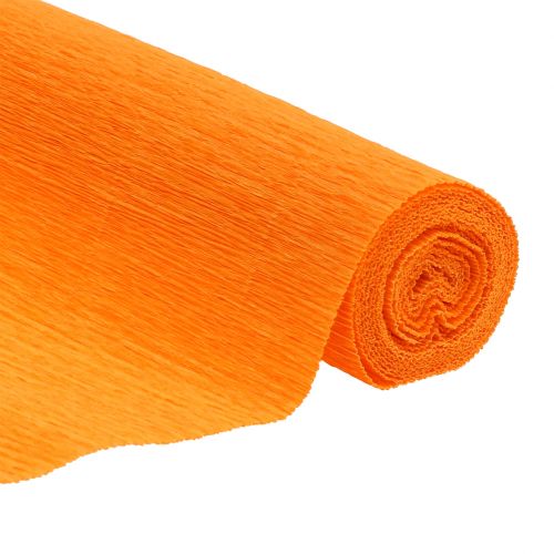 Florist crepe paper light orange 50x250cm