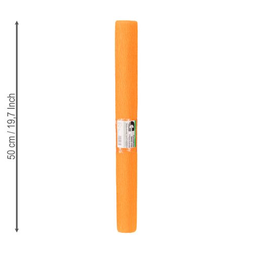 Product Florist crepe paper light orange 50x250cm