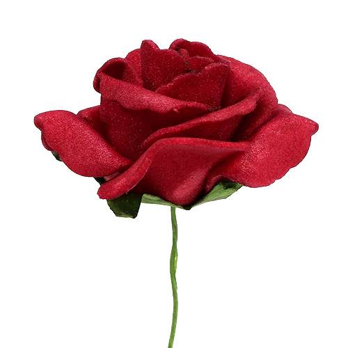Product Foam Rose Ø4.5cm various colors 36 pcs