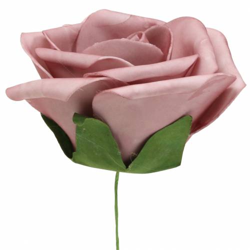 Floristik24 Foam Rose Old Pink Ø15cm 4 pcs