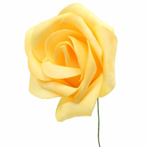 Product Foam Rose Yellow Ø15cm 4 pcs