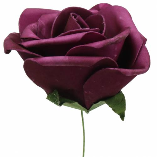 Product Foam Rose Purple Ø15cm 4 pcs