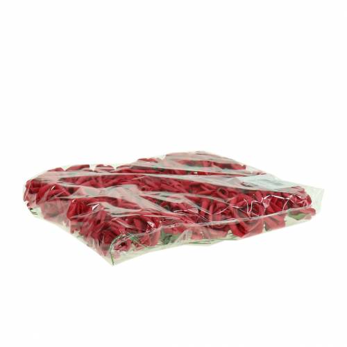 Floristik24 Foam Rose Ø3.5cm Red 48 pcs