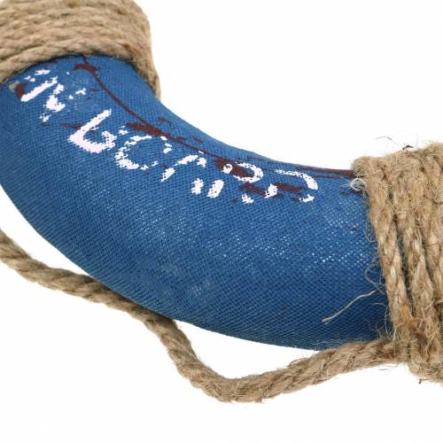 Floristik24 Decorative lifebuoy styrofoam blue red white Ø20cm assorted 2pcs