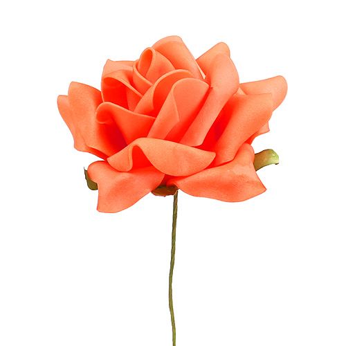 Product Foam Rose Ø 10cm Orange 8 pcs