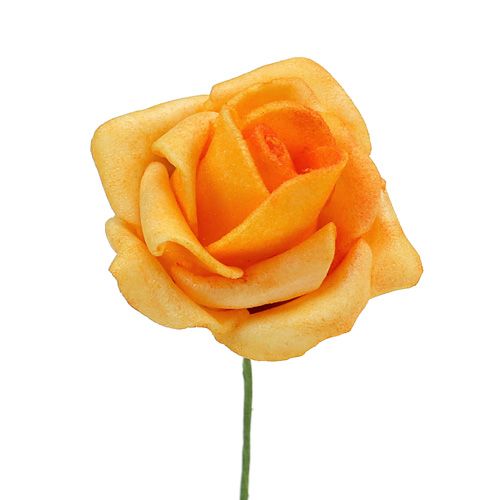 Floristik24 Foam Rose Ø4.5cm apricot 36 pcs