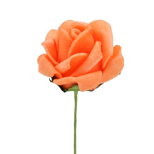 Product Foam Rose Ø 3.5cm orange 48 pcs