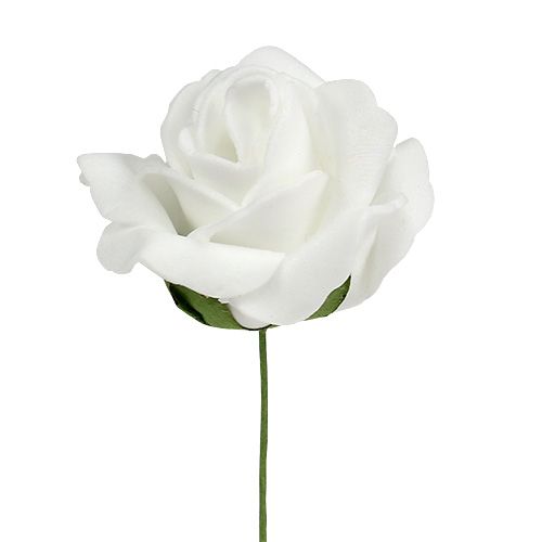 Product Foam Rose Ø4.5cm white 36 pcs