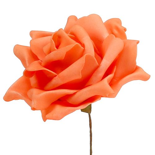 Foam Roses Orange Ø15cm 4 pcs