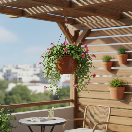 Product Hanging basket Ø25cm terracotta