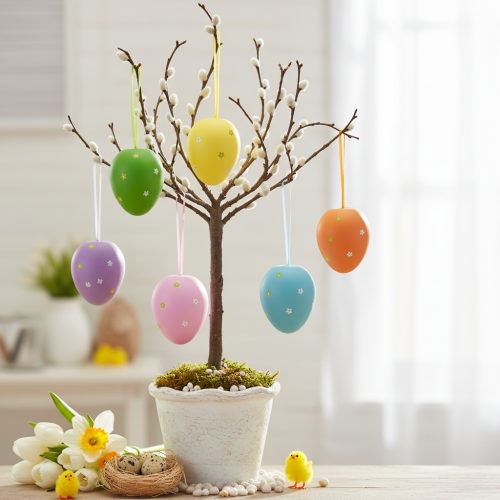 Product Large Easter eggs for hanging plastic eggs 11×14.5cm 6 pcs