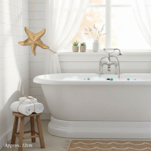 Product Ceramic starfish decoration for hanging, for a maritime flair, summer decoration for the home, 12cm, 2 pieces