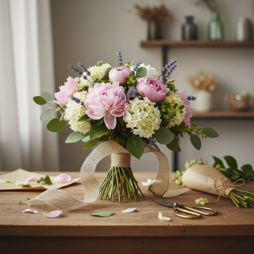 Product Natural jute ribbon, 5cm wide, 40m long