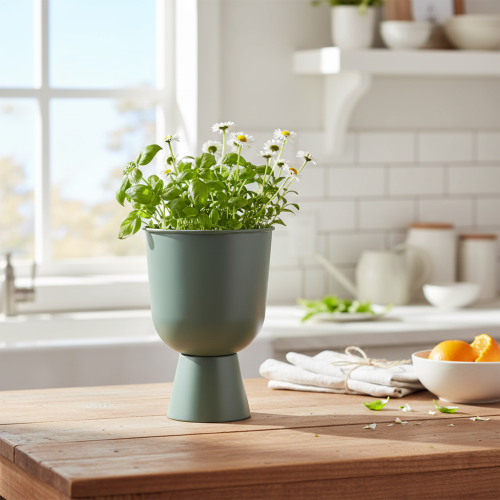 Product Goblet Home Decor Metal for Stylish Interior Modern Decorating 23cm