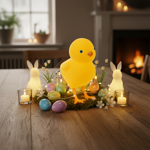 Product Chick decoration for Easter, table decoration, reusable living room decoration, 16cm, 2 pieces