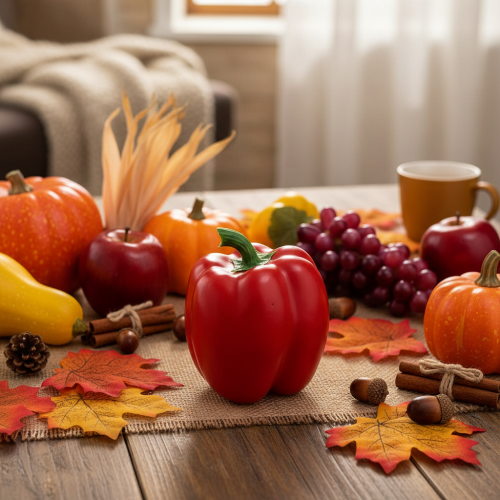 Product Decorative Vegetable Pepper Red Food Dummy H10cm