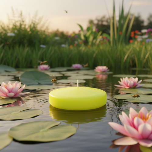 Product Floating candle, versatile decoration options for elegant table decorations and events, 8cm, 8 pieces