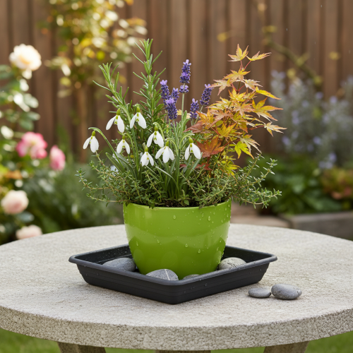 Product Coaster Lara square 20cm x 20cm anthracite 1 pc