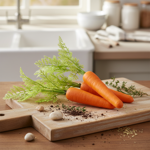 Product Decorative Carrots Artificial Vegetables L30cm 3 pcs