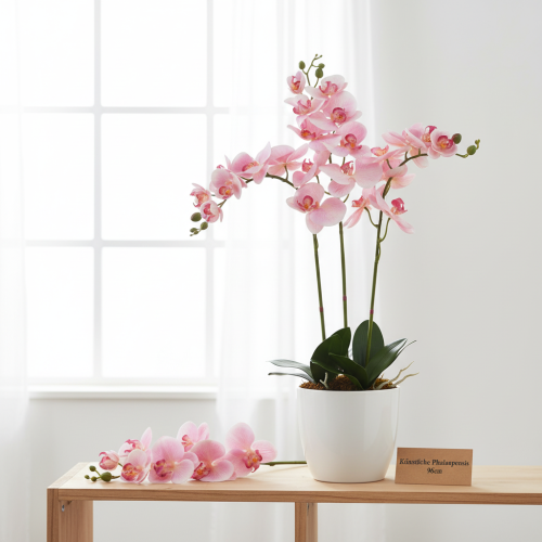 Product Orchid Phalaenopsis artificial 9 flowers pink white 96cm