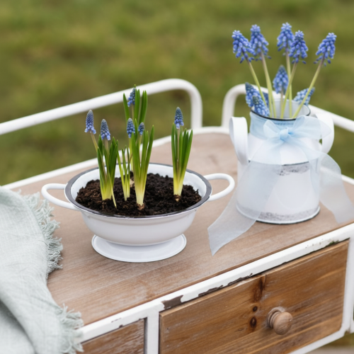 Product Metal decorative bowl, white and black, Ø16.5cm, H6.5cm, 4 pieces