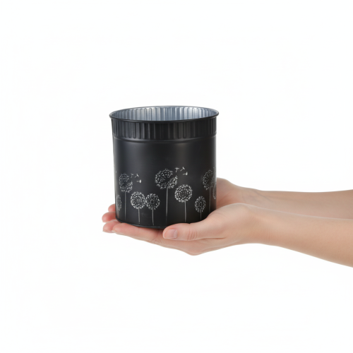 Product Dandelion flower pot, black, Ø12.5cm, H14cm