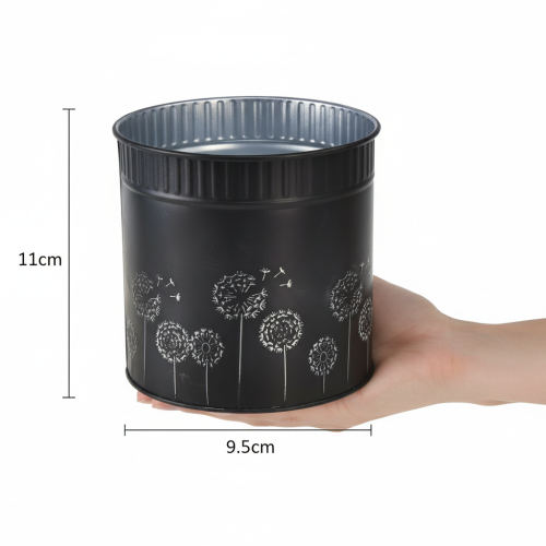 Product Dandelion flower pot, black, Ø9.5cm, H11cm