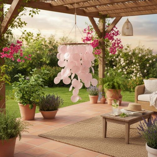 Wind chime decorative hanging decoration for living room and garden 70 cm | Floristik24.ie