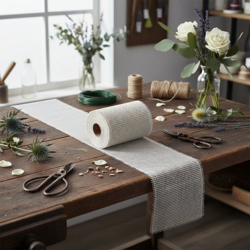 Table runner jute jute ribbon table ribbon white W15cm L10m | Floristik24.ie
