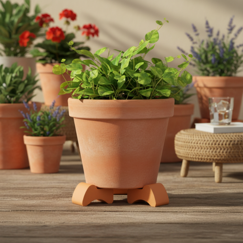 Flower pot feet, spacers for flower pots, 7cm, 3 pieces | Floristik24.ie