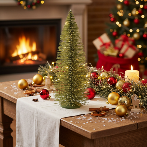 Artificial green Christmas tree with stand for table decoration, 90cm | Floristik24.ie