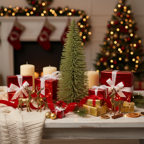 Artificial green Christmas tree for winter decoration, 70cm | Floristik24.ie
