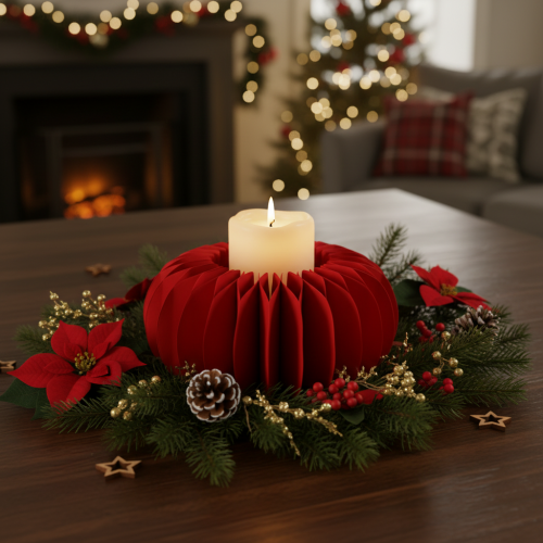 Product Paper decoration honeycomb paper pumpkin round modern table decoration 24cm 4pcs