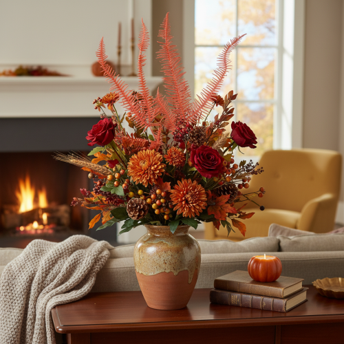 Ferns, preserved dried flowers, autumn decoration, 60cm, 10 pieces | Floristik24.ie